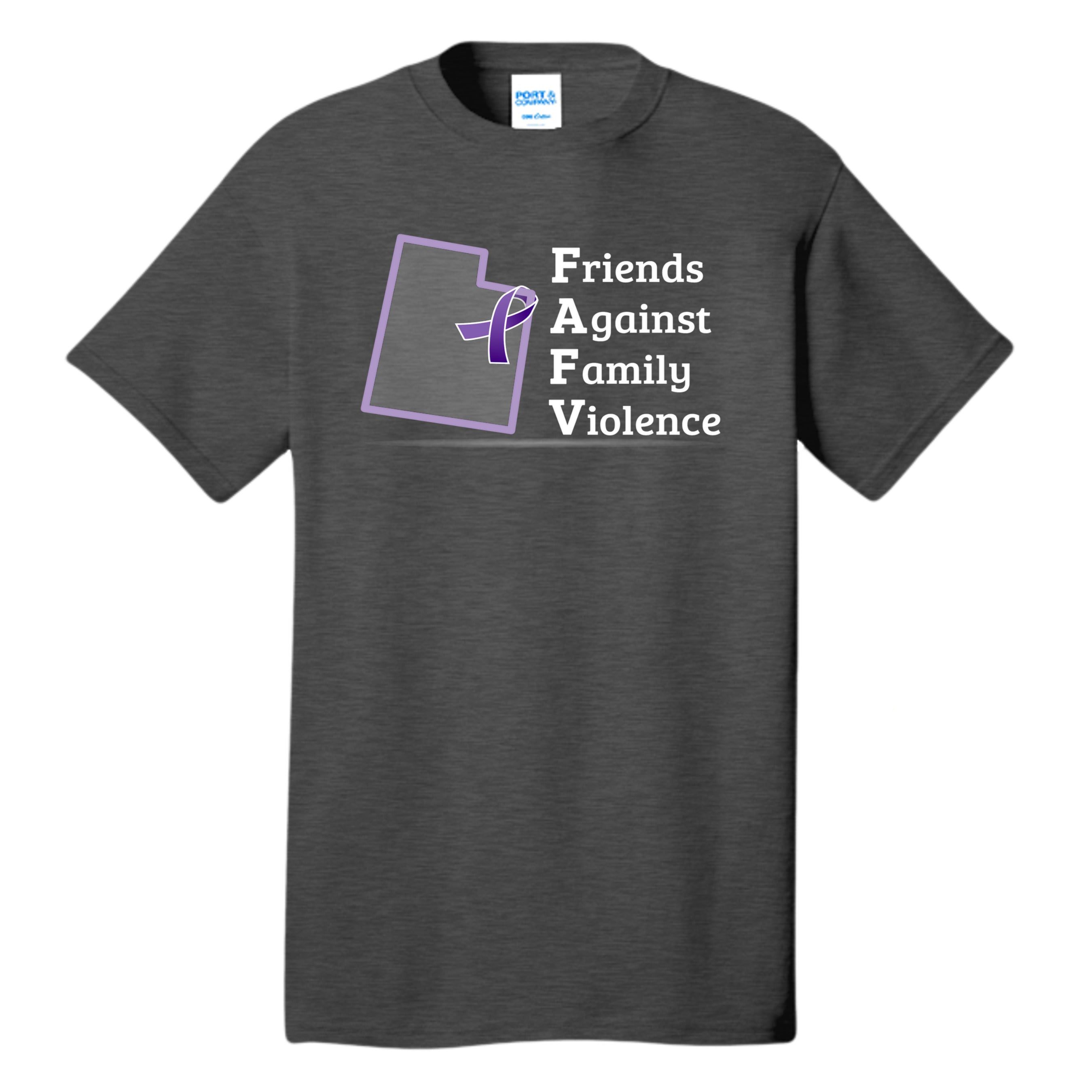 Dark Heather Grey - PC54T - FRONT
