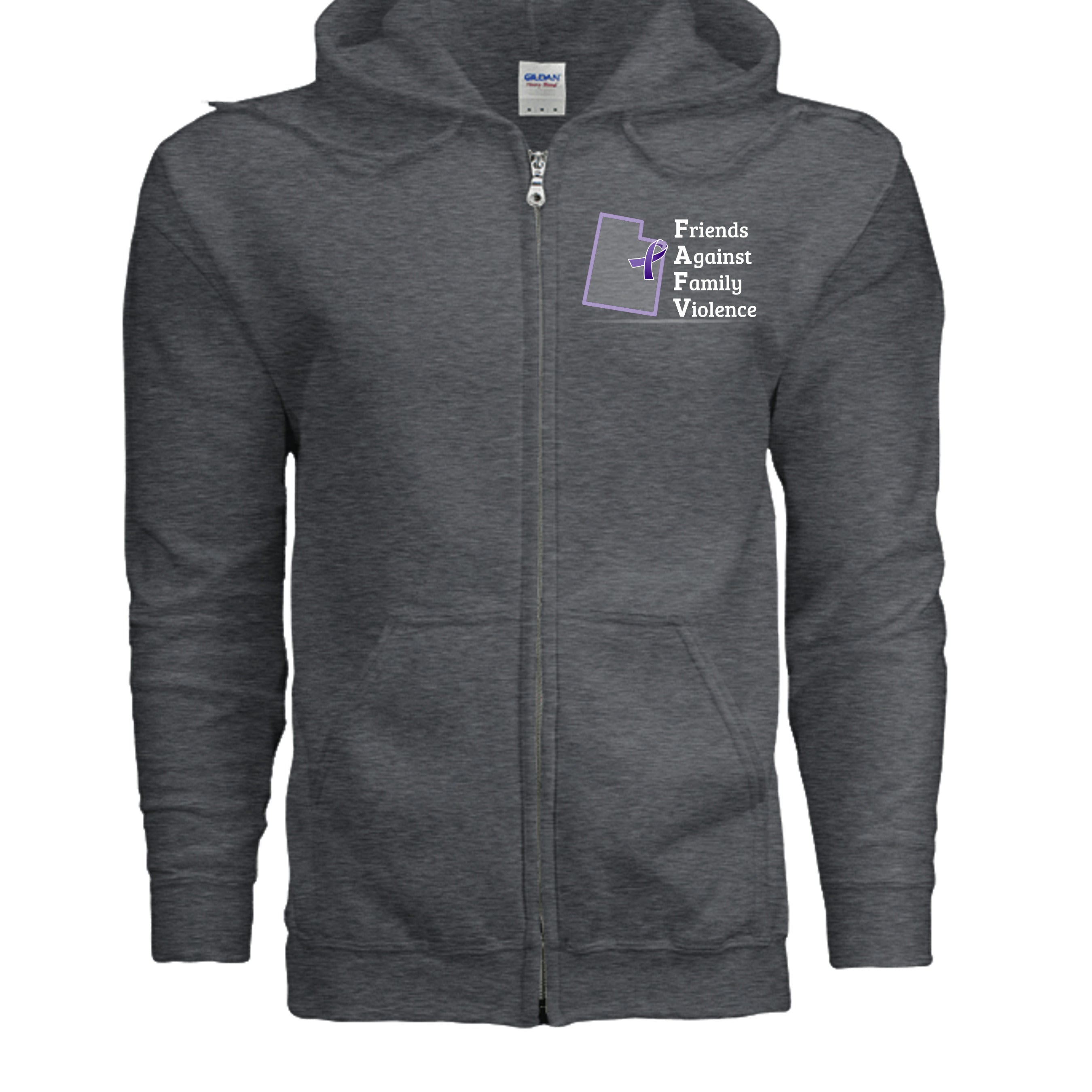 DARK HEATHER - G186 - FRONT